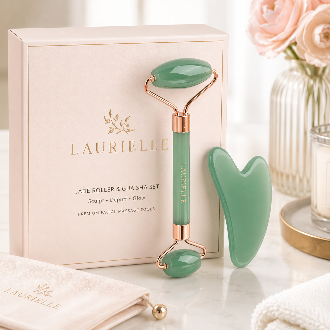 Gua Sha & Facial Roller Set