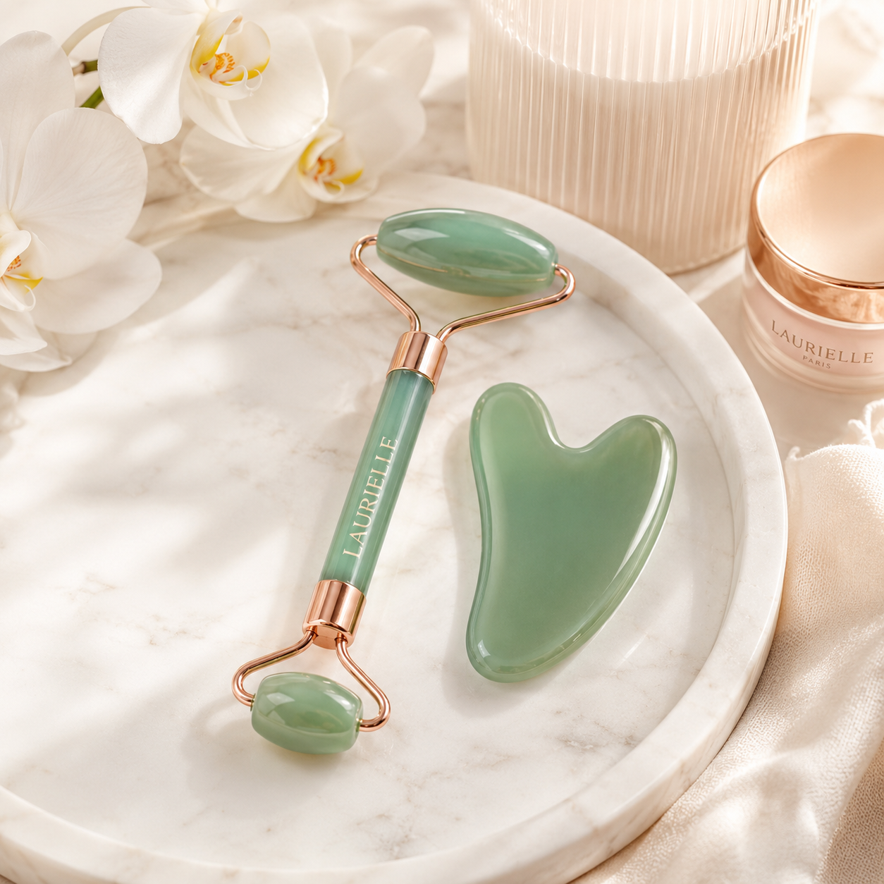 Gua Sha & Facial Roller Set